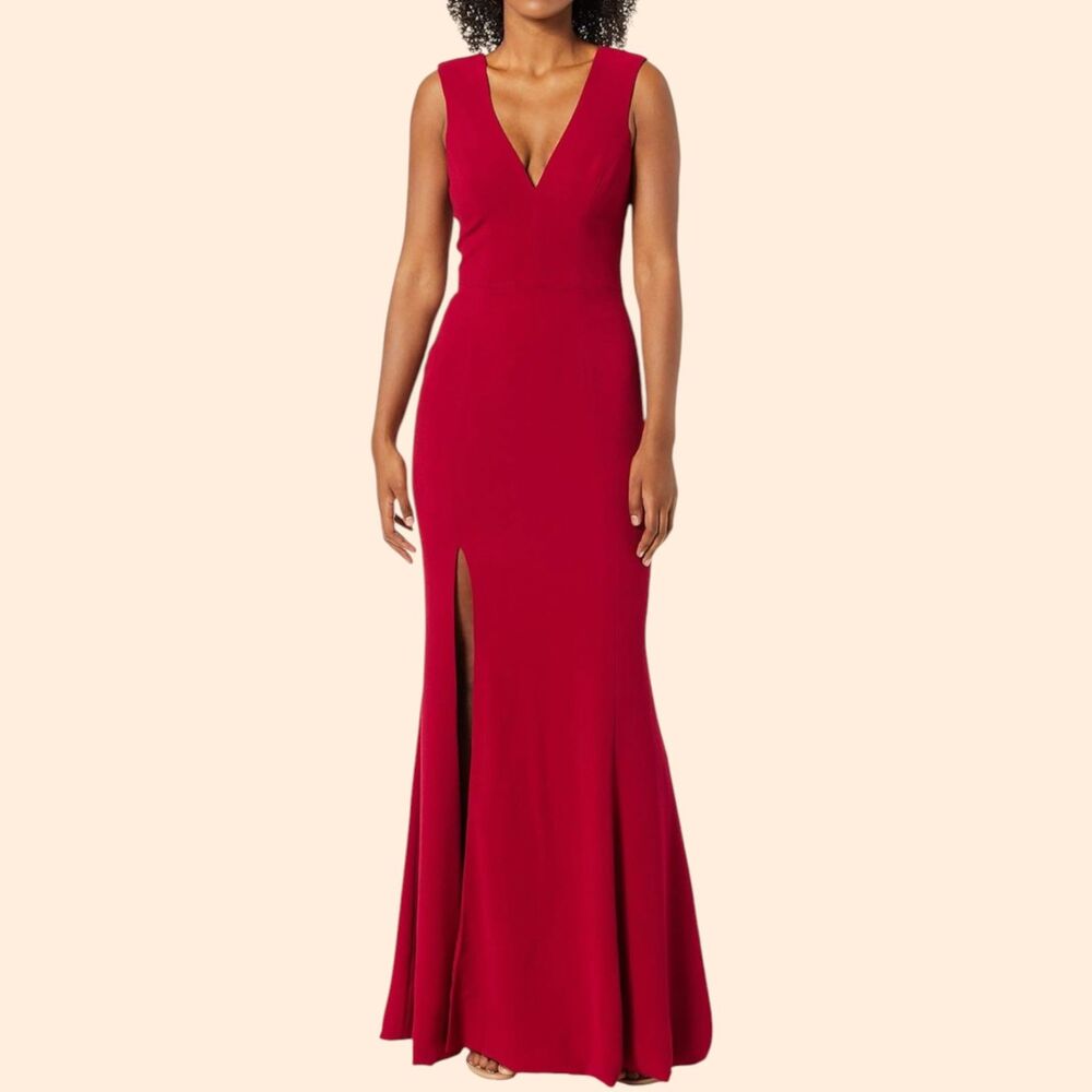 Dress The Population Sandra Red Maxi Dress